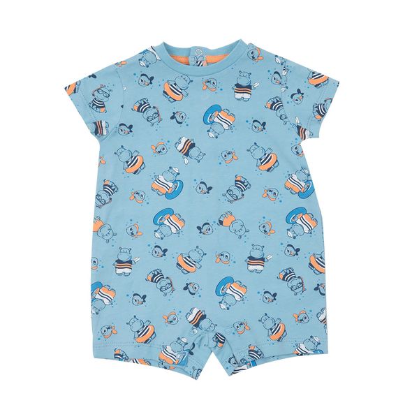 Pagliaccetto neonato hippo allover - Mawi