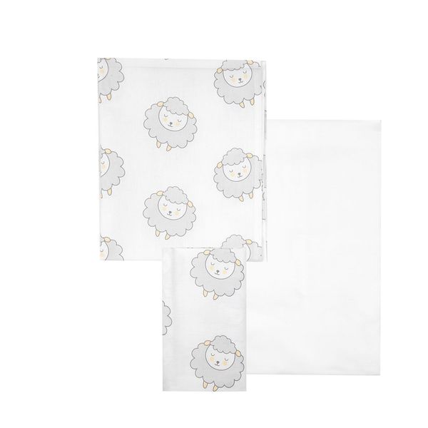 Set 3 pezzi culla pecorelle - Mawi