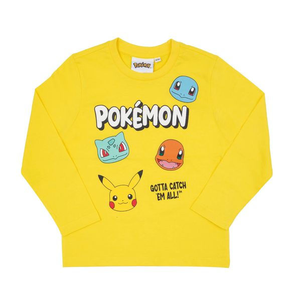 T-shirt manica lunga bimbo gialla "pokemon" - Disney