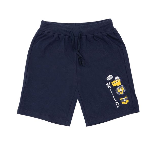 Short jersey bimbo blu scuro stampa piccola - Mawi