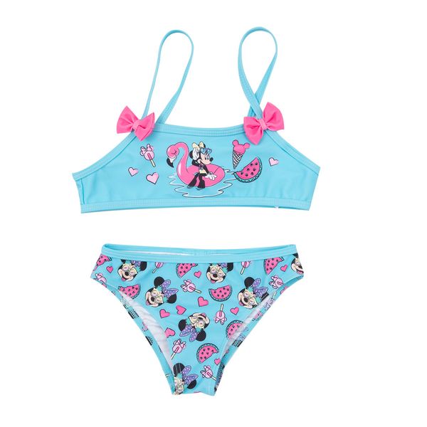 Costume 2 pezzi bimba azzurro "minnie" - Disney