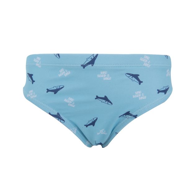 Costume slip bimbo azzurro stampato - Mawi