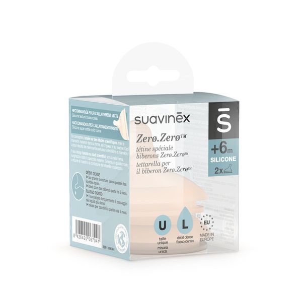 Tettarella zero.zero a flusso denso +6 mesi - suavinex - Suavinex