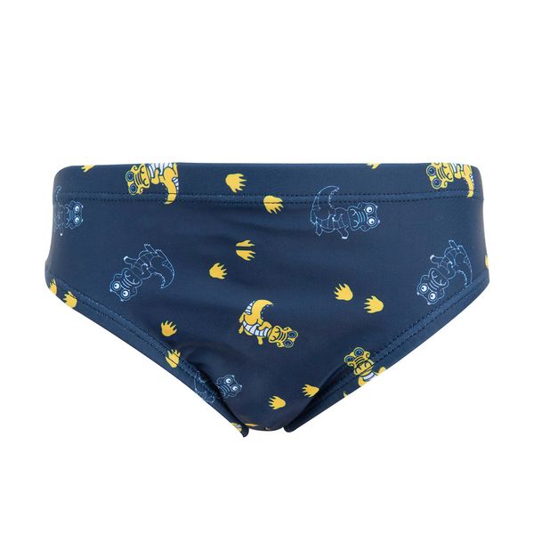 Costume slip bimbo blu scuro stampato - Mawi