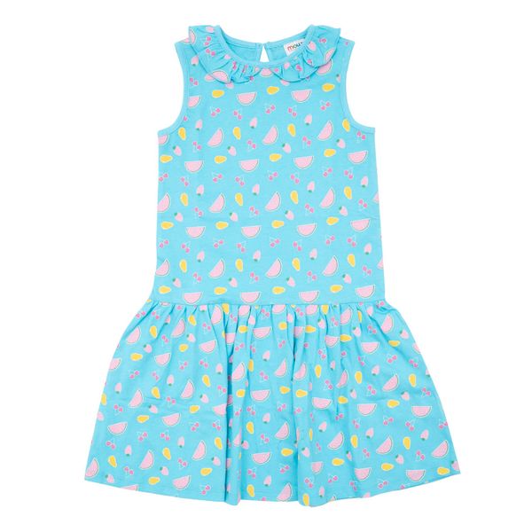 Abito estivo bimba azzurro stampato - Mawi