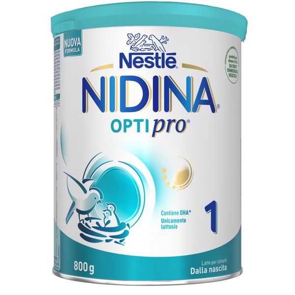 Nidina optipro 1 dalla nascita latte per lattanti in polvere 800g - nestlé - NESTLE'