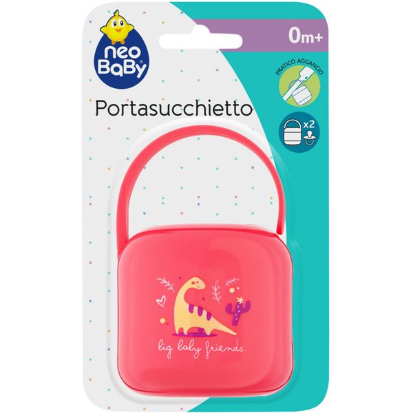 Portasucchietto dino rosa - neo baby - Neo Baby