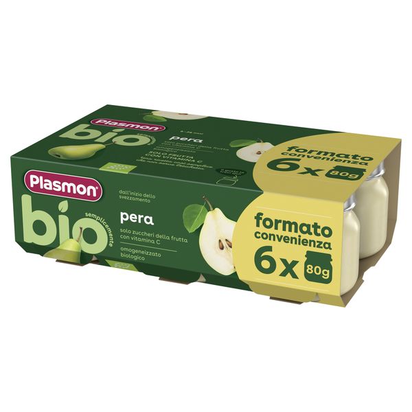 Omogeneizzato bio - pera 6x80g - plasmon - Plasmon
