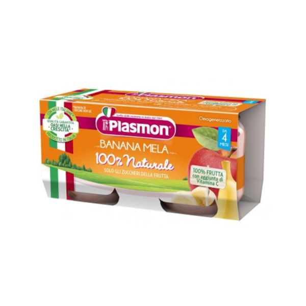 Omogeneizzato banana mela 2 x 80 g - plasmon - Plasmon