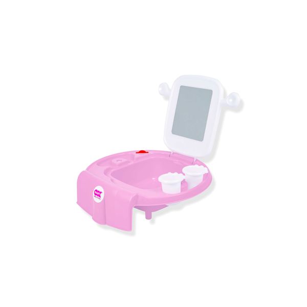Mini  lavandino space per bambini rosa monocolore - ok baby - Ok Baby