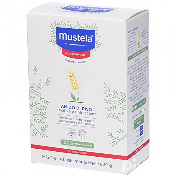 Amido di riso 4 bustine monodose da 30 gr - mustela - Mustela