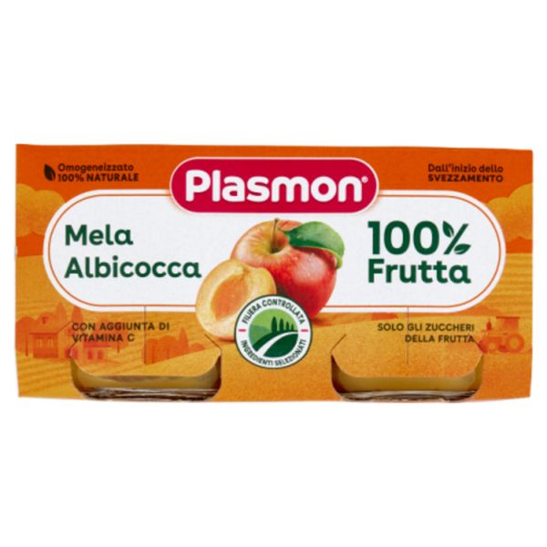 Omogeneizzato mela albicocca 2 x 80 g - plasmon - Plasmon