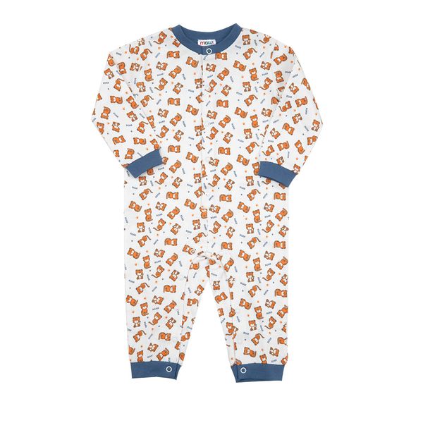 Pigiama intero bimbo panna stampa "tigrotti" - Mawi