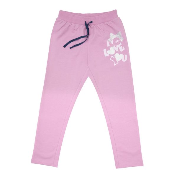 Pantalone french terry bimba rosa - Mawi