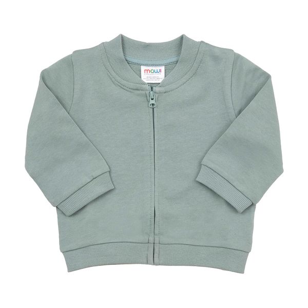 Felpa bimbo verde con zip - Mawi