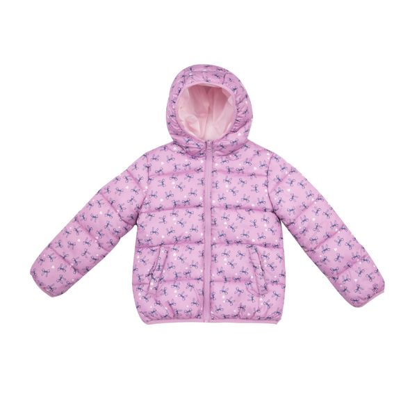 Piumino basic bimba lilla stampato - Mawi