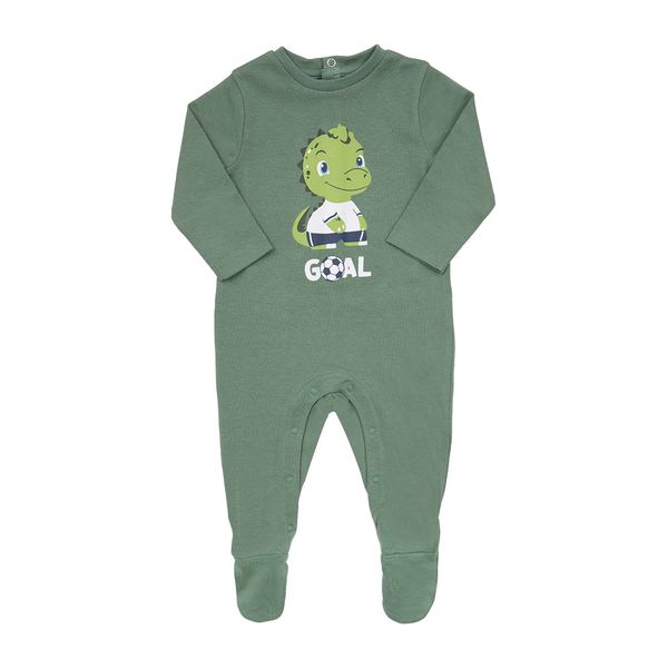 Tutina interlock bimbo verde stampata - Mawi