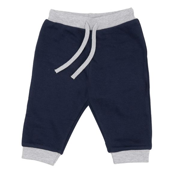 Pantalone french terry bimbo blu/grigio - Mawi