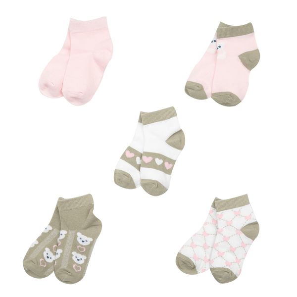 Set 5 paia di calze corte bimba - Mawi
