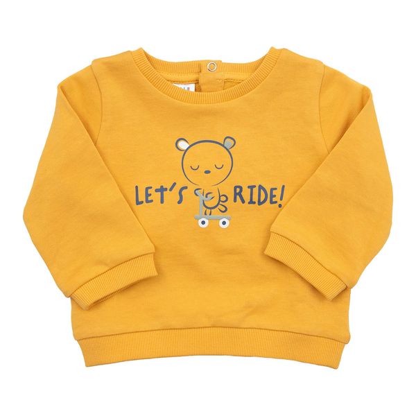 Felpa bimba gialla stampata - Mawi