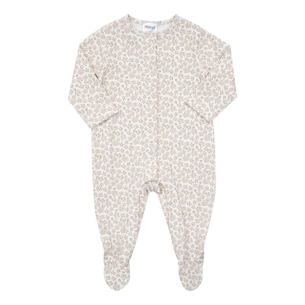 Tutina interlock bimba,beige stampata - Mawi