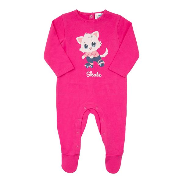 Tutina interlock bimba fucsia stampata - Mawi