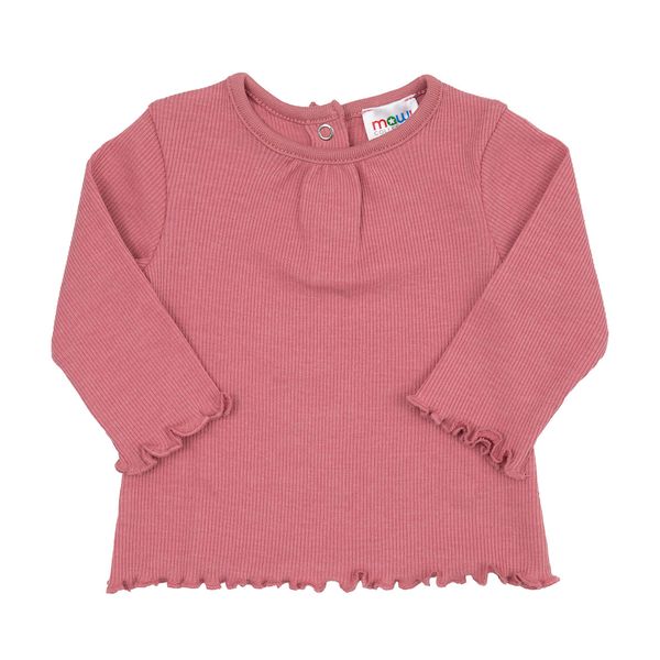 T-shirt manica lunga bimba rosa antico - Mawi