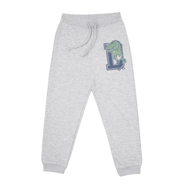 Pantalone felpato bimbo grigio "dino" - Mawi