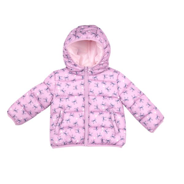 Piumino basic bimba lilla stampato - Mawi