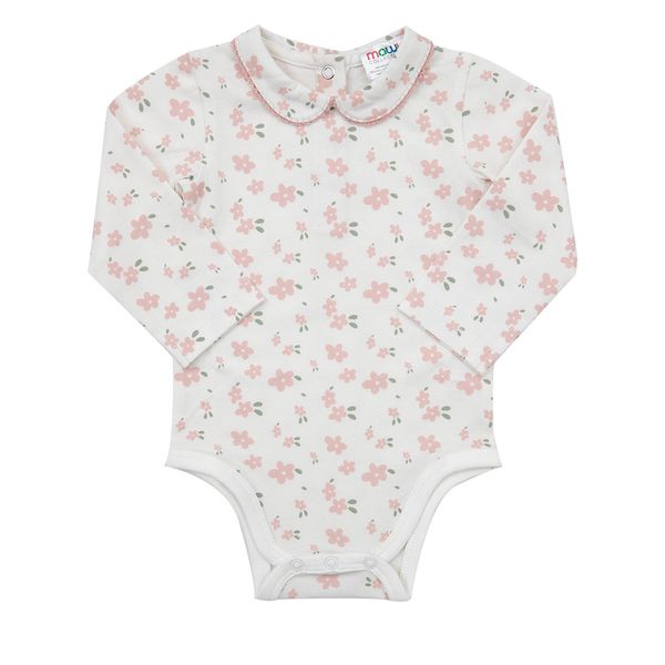 Body manica lunga bimba beige stampato - Mawi