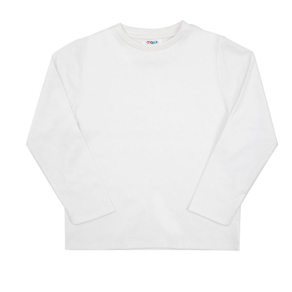T-shirt basic manica lunga bimbo bianca - Mawi