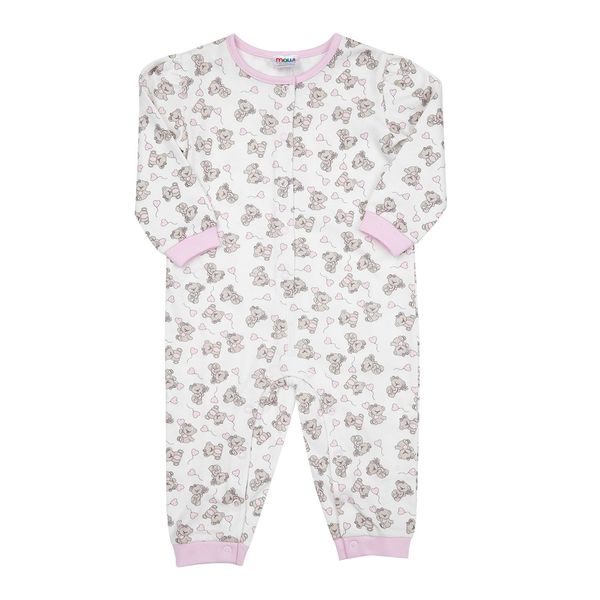 Pigiama intero bimba panna stampa "orsetti" - Mawi