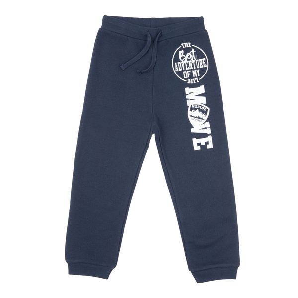 Pantalone felpato bimbo blue "adventure" - Mawi