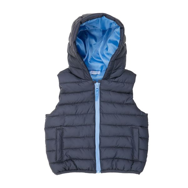 Gilet con cappuccio bimbo blue - Mawi