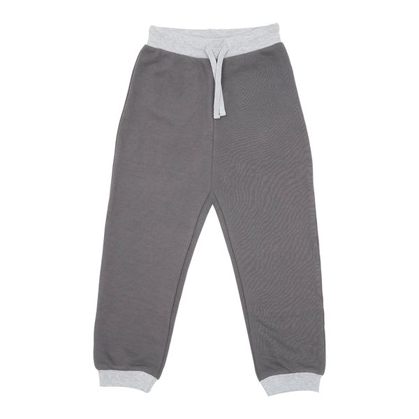 Pantalone french terry bimbo grigio scuro - Mawi