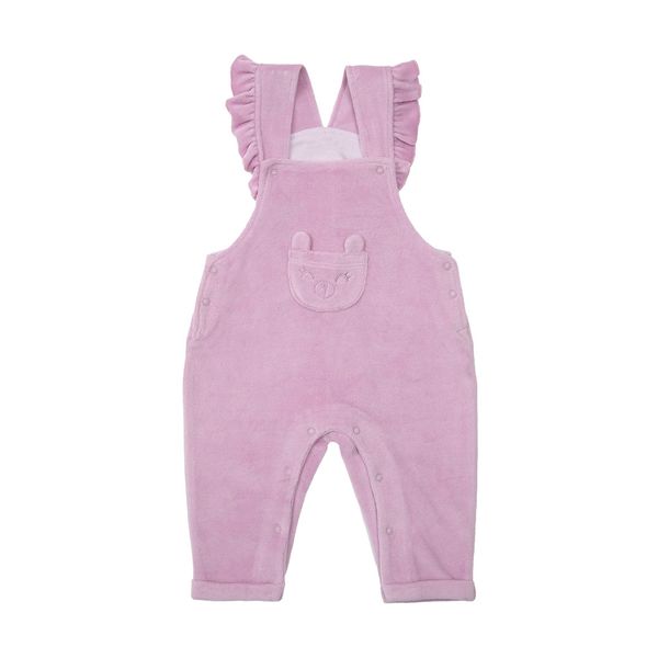 Salopette ciniglia bimba lilla - Mawi