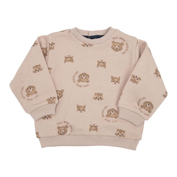 Felpa bimbo beige orsetti - Mawi
