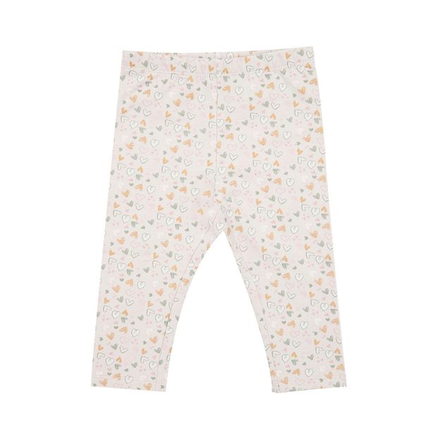 Legging felpato bimba beige stampato - Mawi