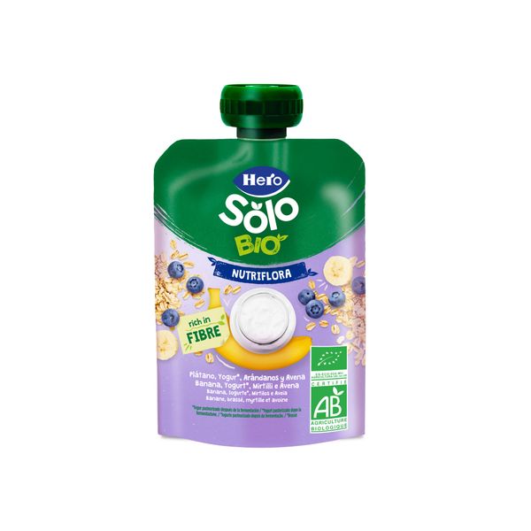 Pouch nutriflora yogurt banana avena mirtilli 100 gr - hero - Hero