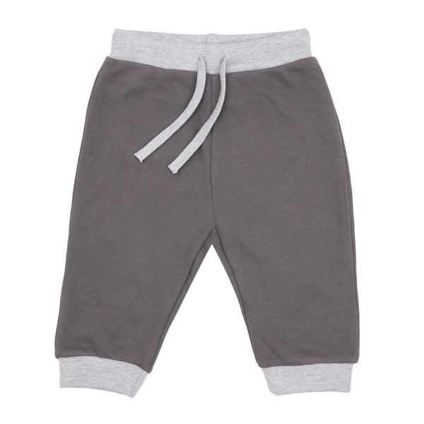 Pantalone french terry bimbo grigio scuro - Mawi