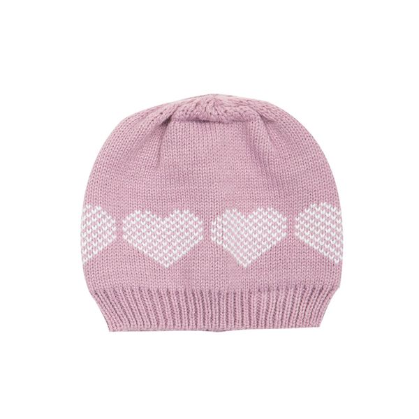 Cappello tricot bimba rosa - Mawi