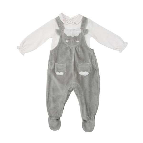 Barboteuse con body bimba "pecorella" - Mawi