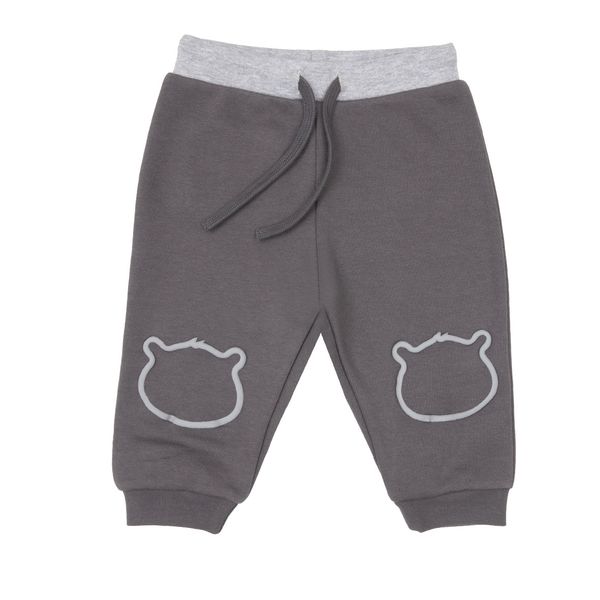 Pantalone felpato bimbo grigio scuro - Mawi