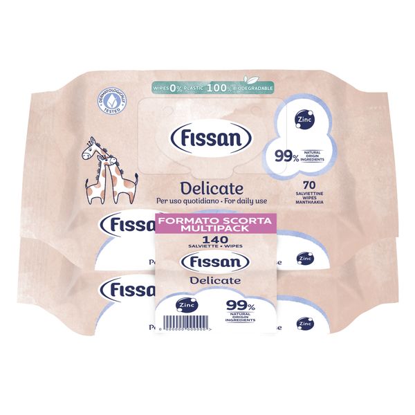 Salviettine delicate bipacco (140pz)  - fissan - Fissan
