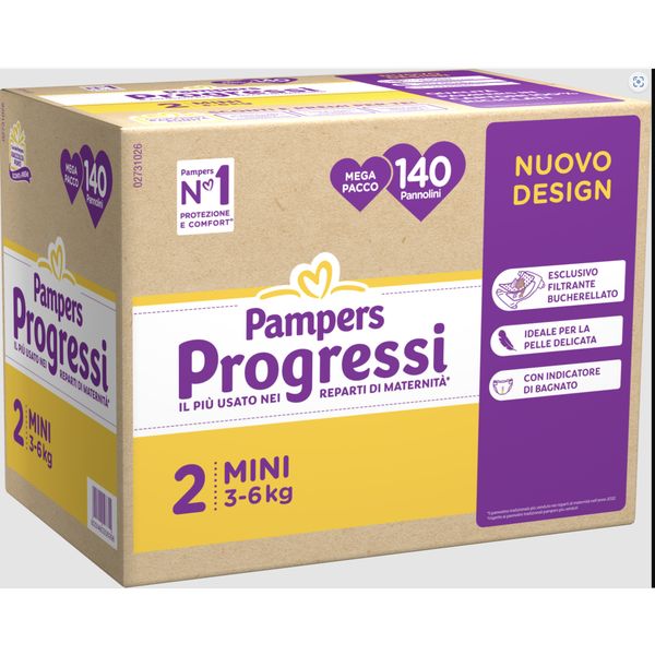 Progressi taglia 2 mini pacco scorta x140 - pampers - PAMPERS
