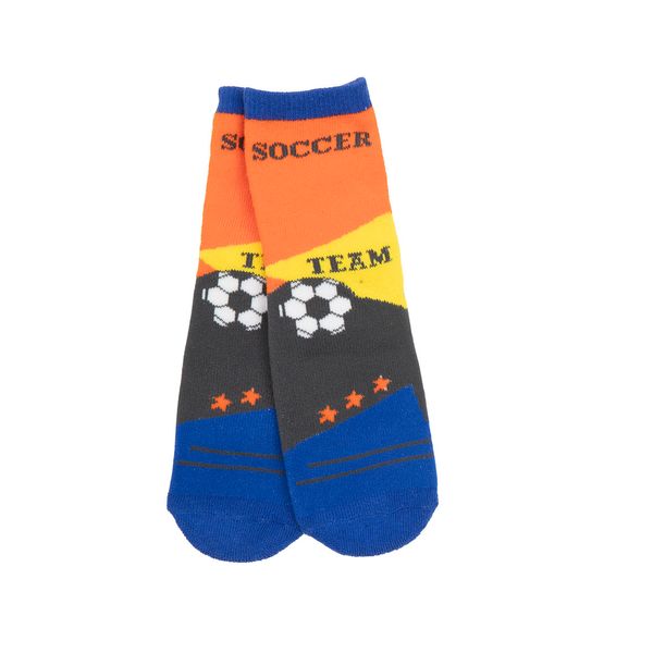 Calze antiscivolo bimbo blu "soccer" - Mawi