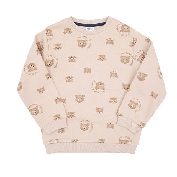 Felpa bimbo beige orsetti - Mawi