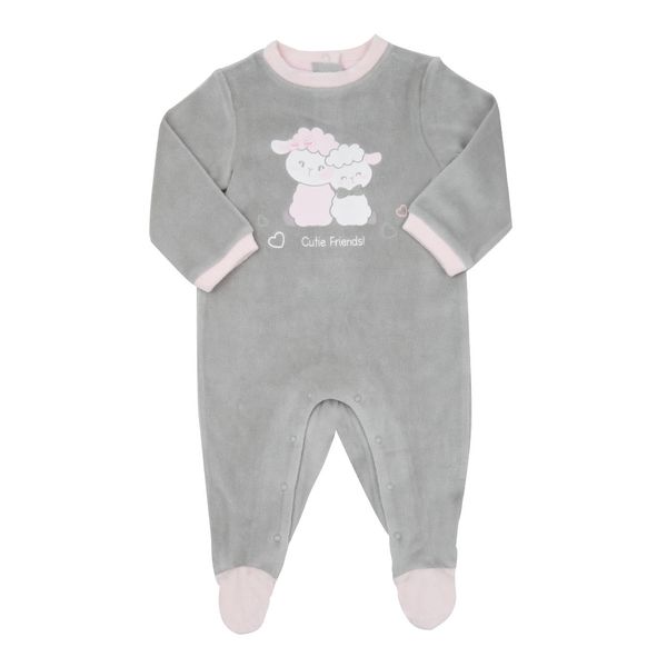 Tutina ciniglia bimba grigio-verde - Mawi