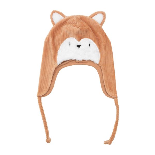 Cappello ciniglia bimbo con paraorecchie "orsetto" - Mawi