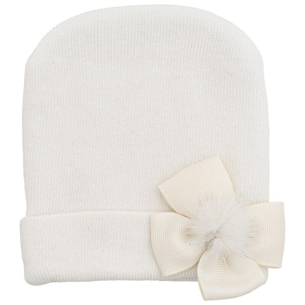 Cappello con applicazione fiocco visone - MAFER